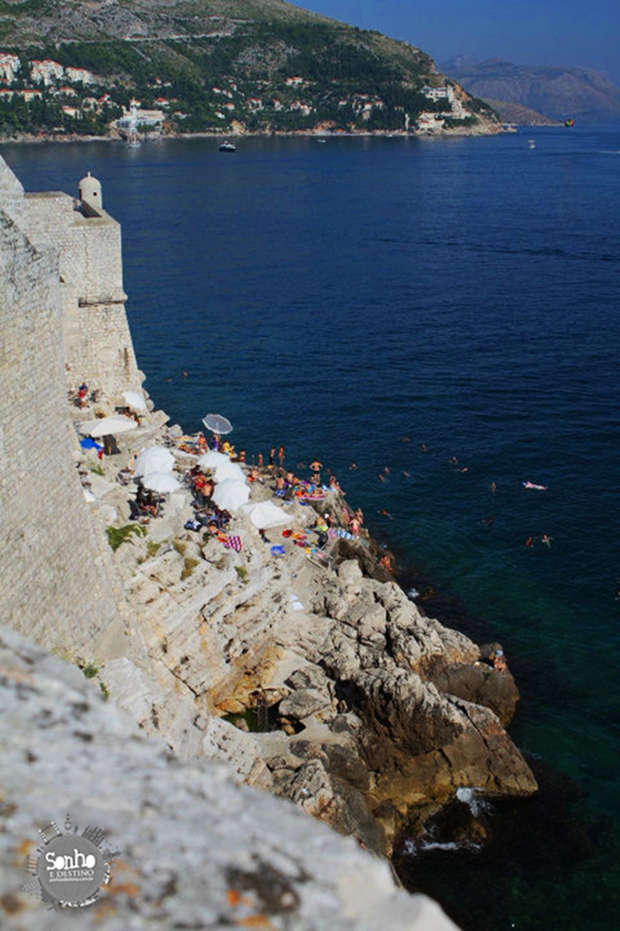 Croácia - Dubrovnik - Vista do alto da muralha