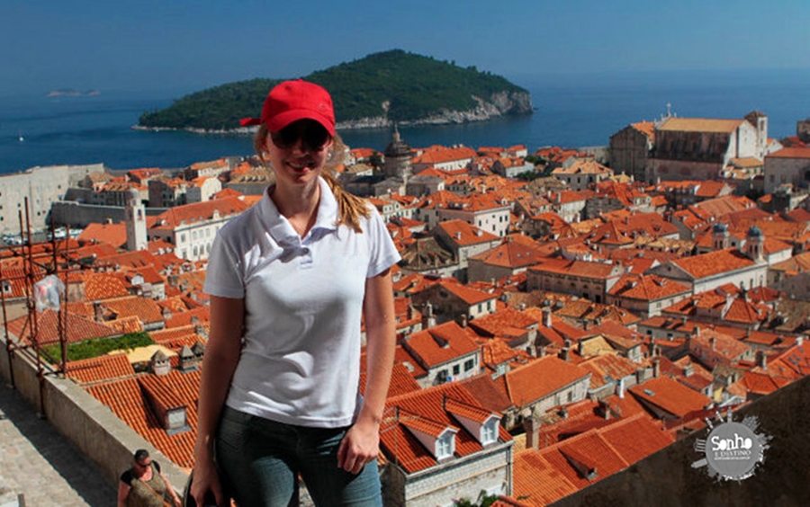 Croácia - Dubrovnik - Vista do alto da Muralha