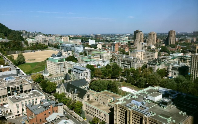 Montreal - Vista da Universidade McGill