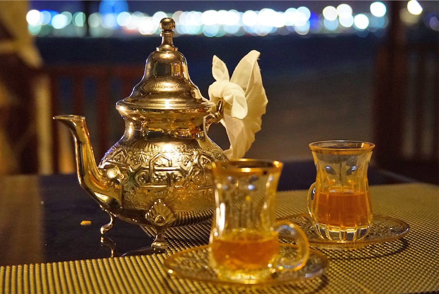 Abu Dhabi - Emirates Palace - Chá de menta marroquino