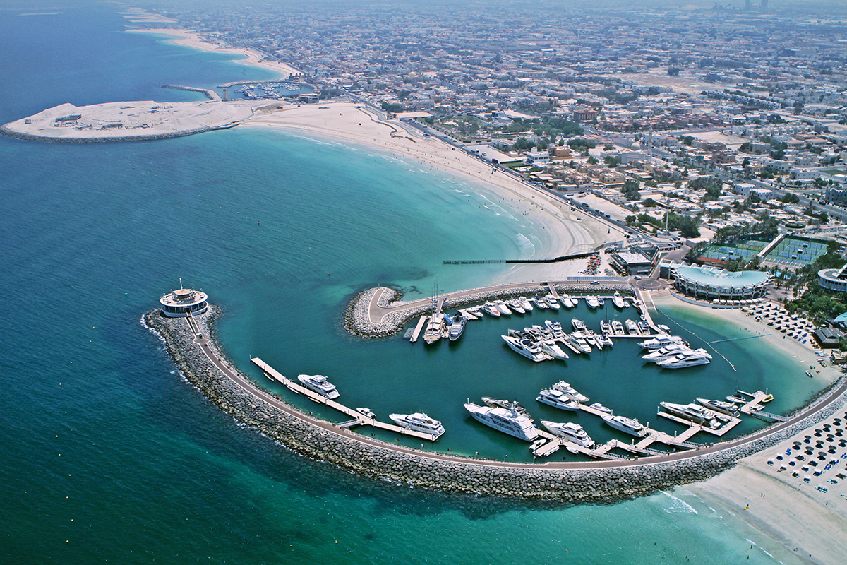 Jumeirah Beach vista do Hotel Burj Al Arab